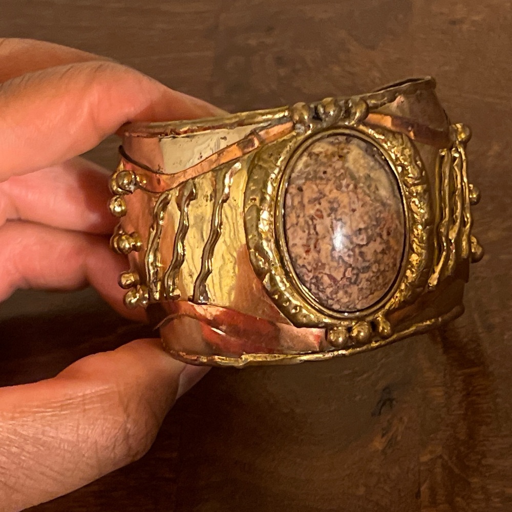 Egyptian Brass Metal Vintage Bracelet